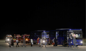PHOTOS: Romanian citizens leave Gaza through Rafah crossing