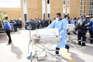 PHOTOS: Premature babies evacuated from Gaza arrive in Egypt