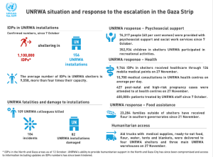 Over 80pc of Gaza Strip&rsquo;s population displaced: UN agency
