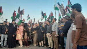 PHOTOS: Rally held in solidarity with Palestinians in Karachi