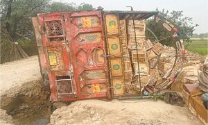 Under-construction bridge results in accidents, crime