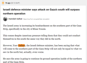 Attack on Gaza&rsquo;s south will surpass northern operation, vows Israeli defence minister