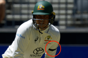 Australia&rsquo;s Usman Khawaja wears black armband in muted Gaza protest