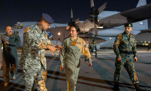Jordanian King&rsquo;s daughter takes part in airdrop over Gaza