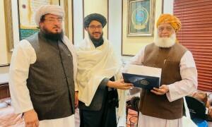 مولانا فضل الرحمٰن سے افغان سفیر کی ملاقات، افغان حکومت کا &rsquo;خصوصی پیغام&lsquo; پہنچا دیا