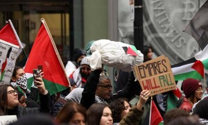 PHOTOS: Protesters in Boston call for ceasefire in Gaza