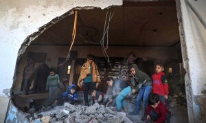 PHOTOS: Debris and destruction ensues after continued Israeli bombardment