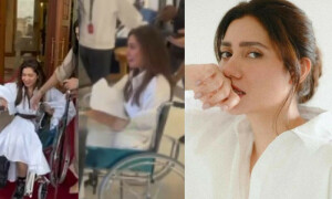 ویل چیئر پر تقریب میں آنے کی ماہرہ خان کی ویڈیو وائرل