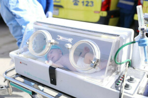 Baby rescued from Gaza rubble after mother killed in air strike