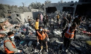 نئے سال کے پہلے روز بھی غزہ پر وحشیانہ بمباری، مزید 100 فلسطینی شہید
