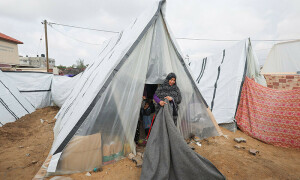 PHOTOS: Displaced Palestinians shelter in tent camps in Rafah after fleeing Israeli strikes
