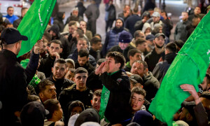 Hundreds in West Bank protest against killing of Hamas deputy leader