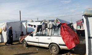 PHOTOS: Displaced Palestinians shelter in tents as Israeli bombardment continues