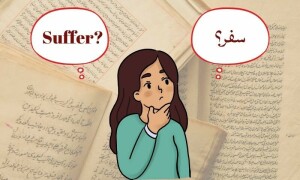 لفظ تماشا: &rsquo;suffer&lsquo; انگریزی کا اور &rsquo;سفر&lsquo; اردو کا
