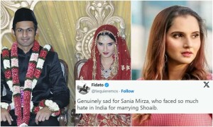 شعیب ملک کی دوسری شادی پر بھارتی مداح ثانیہ مرزا کے حق میں بول پڑے