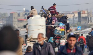 PHOTOS: Life of displaced Palestinians taking shelter at makeshift camps
