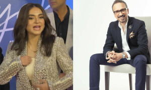 ہجوم میں یمنیٰ زیدی کو بوسہ دینے پر فلم ساز کو تنقید کا سامنا