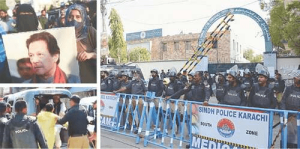 Showdown as protests erupt against &lsquo;rigged&rsquo; elections in Karachi