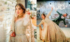 شادی کی تصاویر پر سوشل میڈیا صارفین کی ٹرولنگ، عریشہ رضی خان کے شوہر سیخ پا