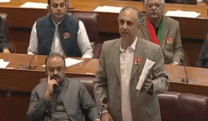 Chaos erupts in NA session as Omar Ayub raises objections