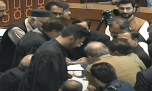 Counting of votes underway for NA speaker