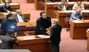 PM Shehbaz greets other lawmakers in NA amid sloganeering