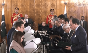 PM Shehbaz&rsquo;s 19-member federal cabinet sworn-in