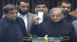 PM Shehbaz votes in Senate by-poll