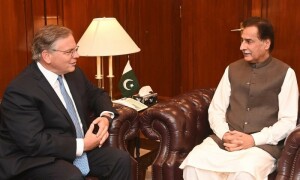 US ambassador calls on NA Speaker Sadiq, emphasises need for parliamentary cooperation