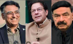 لانگ مارچ کے دوران توڑ پھوڑ کے مزید 2 مقدمات میں عمران خان، شیخ رشید سمیت 11 ملزمان بری