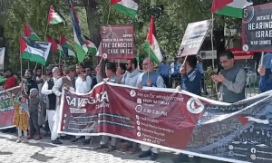 اسلام آباد میں غزہ بچاؤ مارچ، سینیٹر مشتاق، منتظمین کے خلاف مقدمہ درج