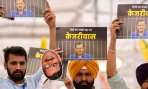 بھارتی اپوزیشن کا اروند کیجریوال کی گرفتاری کے خلاف احتجاج