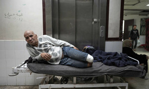 PHOTOS: Injured Palestinians receive treatment at Shuhada Al Aqsa Hospital in Gaza