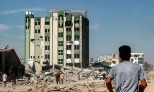 Al-Salam Hospital in Gaza left razed to ground after Israeli withdrawal