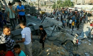 غزہ میں داخلے کی منتظر یونیسیف کی گاڑی پر اسرائیلی فوج کی فائرنگ