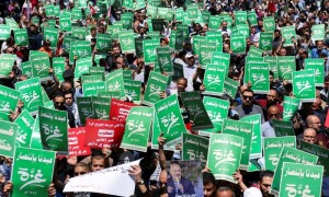 PHOTOS: Jordanians protest in support of Palestinians in Gaza