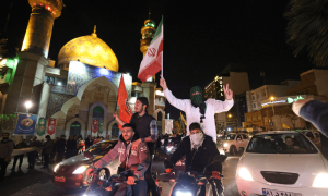 Thousands gather in Iran in show of support for attack on Israel