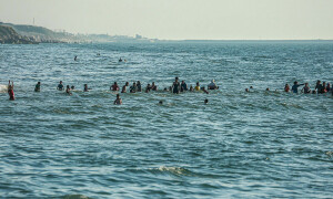 Beach offers rare respite for weary Gazans