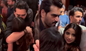 ہمایوں سعید کی صبور علی کو گلے لگانے اور بوسہ دینے کی ویڈیو وائرل