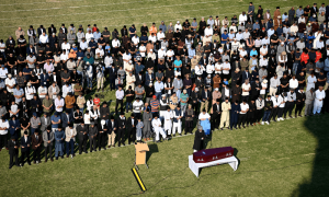 Pakistani guard killed in Sydney mall attack hailed as hero at funeral