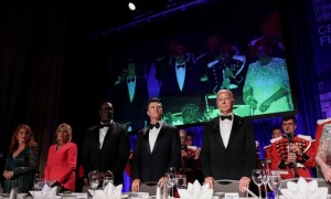 Biden takes Trump to task at White House correspondents&rsquo; dinner as Gaza protesters rally outside