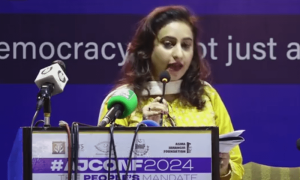 &lsquo;Outrageous lie&rsquo;: Asma Jahangir moot organiser rejects alleged manhandling of pro-Palestine protesters