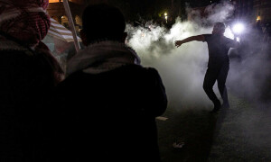PHOTOS: Clashes erupt between protesters on University of California in Los Angeles
