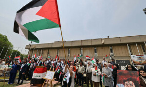 Iraqi students rally in solidarity with Gaza and US campus protests