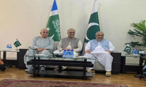 اپوزیشن وفد کی امیر جماعت اسلامی سے ملاقات، جمہوری بالادستی کیلئے ملکر جدوجہد کرنے پر اتفاق