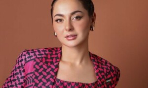 ہانیہ عامر کا ایوارڈ شو میں غزہ سے اظہارِ یکجہتی