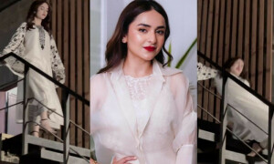 شوٹنگ کے دوران یمنٰی زیدی کی سیڑھیوں سے گرنے کی ویڈیو وائرل