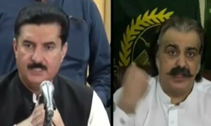 گورنر خیبر پختونخوا کی وزیراعلیٰ کو گورنر ہاؤس میں کھانے کی دعوت