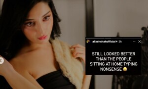 علیزے شاہ کا ایوارڈز شو میں &rsquo;بولڈ لباس&lsquo; پر تنقید کرنے والوں کو کرارا جواب
