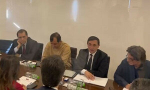 اسلام آباد: اقوام متحدہ کے وفد کی ترجمان پی ٹی آئی رؤف حسن سے ملاقات